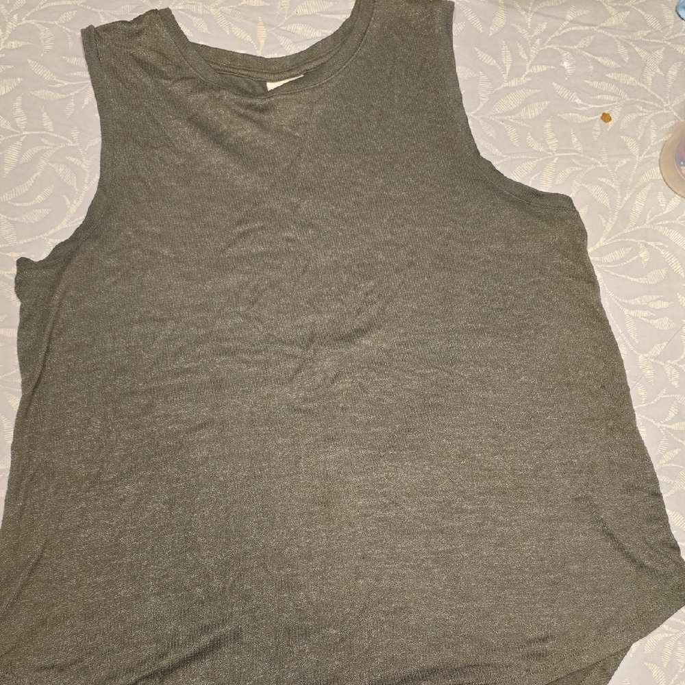 a new day Olive Green Tank Top